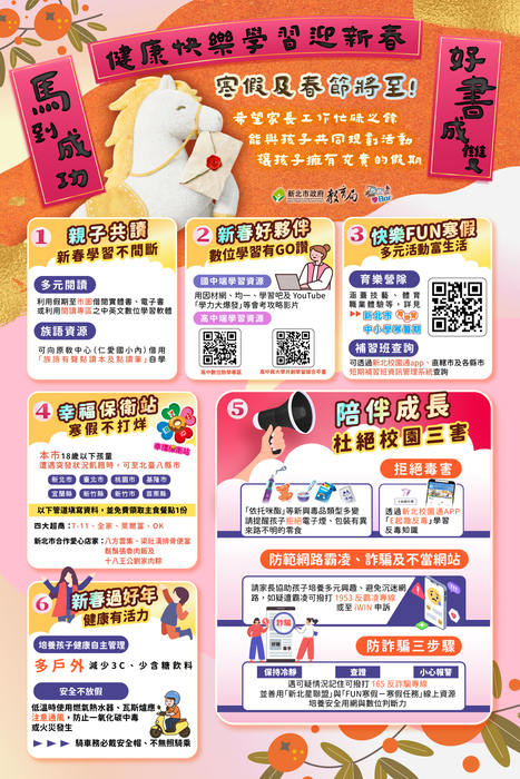 新北市政府教育局給家長的一封信圖片